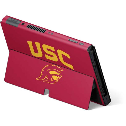 University of Southern California USC Trojan Logo Nintendo Switch OLED (2021) Skin